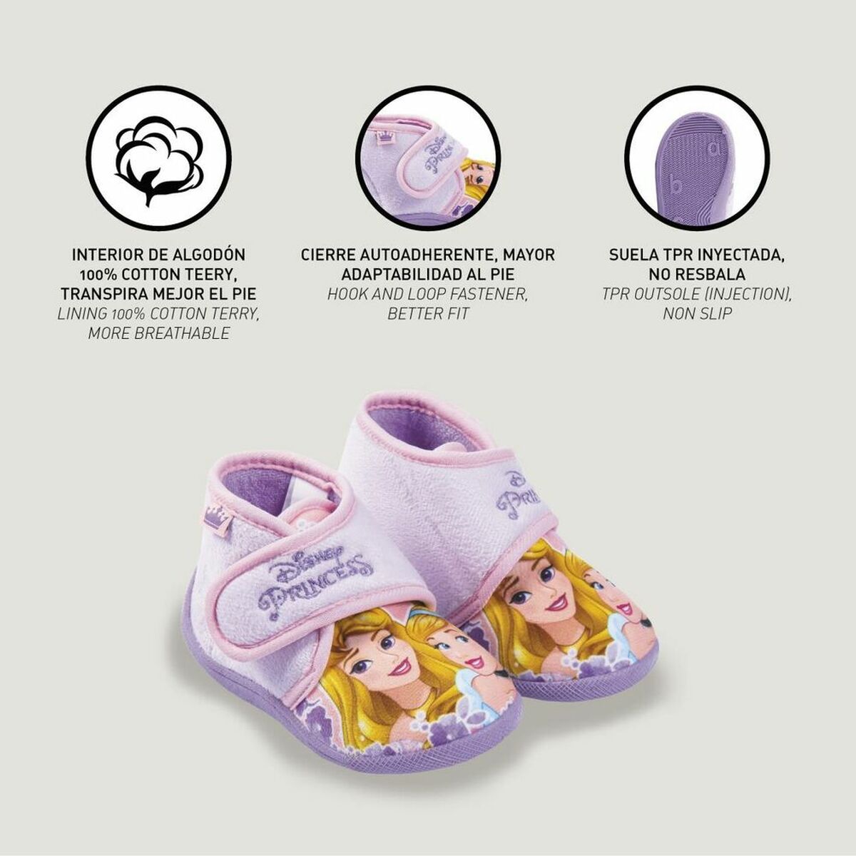 Otthoni Papucs Disney Princess Rózsaszín
